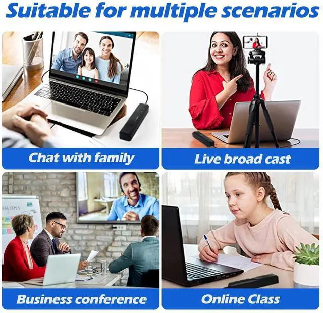 Alt view image 12 of 12 - Conference Speaker and Microphone,pc Speakers,360° Voice Coverage, Advanced Noise Reduction, USB-C Plug & Play, Compatible with Zoom and MS Team