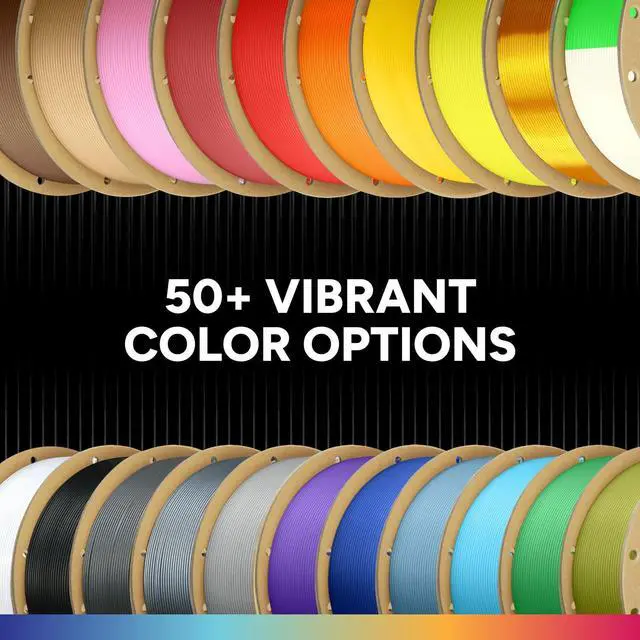 Alt view image 13 of 14 - PLA Filament 1.75mm PLA 3D Printer Filament, 2kg Cardboard Spool (4.4lbs), Dimensional Accuracy +/- 0.02mm, Fit Most FDM Printer (Black 2-Pack)
