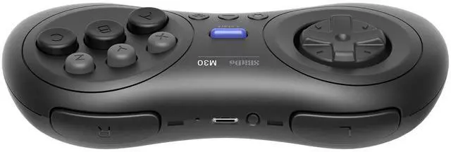 Alt view image 11 of 14 - M30 Bluetooth Controller for Switch, Windows and Android, 6-Button Layout for SEGAs Classic Games (Black)