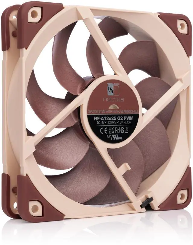 Alt view image 9 of 14 - NF-A12x25 G2 PWM, Premium-Quality Quiet 120mm PC Fan (Brown)