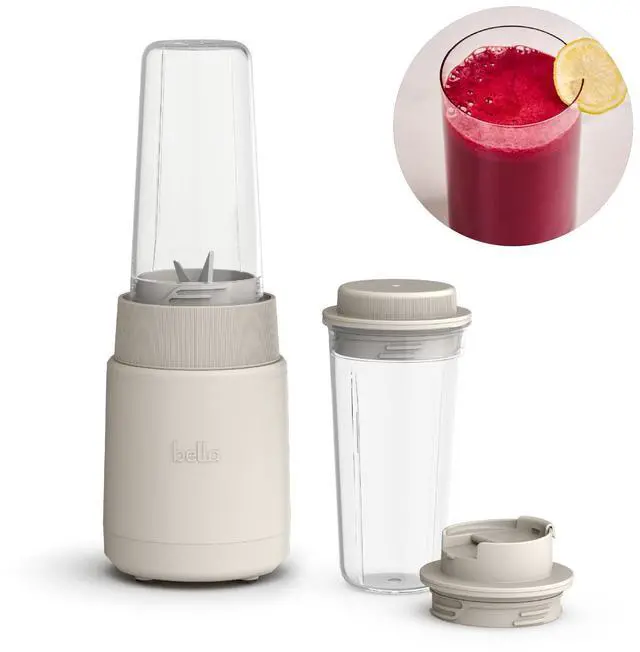 Alt view image 8 of 14 - 6 Pcs Portable Rocket Blender, Juicer & Smoothie Maker, Press & Twist Design, EverGood & BPA Free Dishwasher Safe Parts, 4 Tip Stainless Steel Blade, Cord Wrap, 240 Watt Motor, Oatmilk