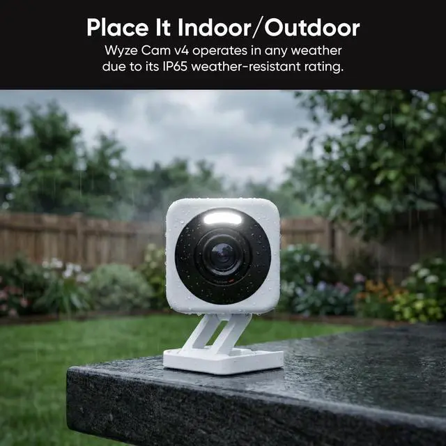 Alt view image 11 of 14 - Cam v4 (Latest Model), 2.5K AI Security Camera, Indoor/Outdoor Cameras for Home Security, Baby Monitor & Pet Camera, Vibrant Color Night Vision, No Subscription Required, Free Expert Help