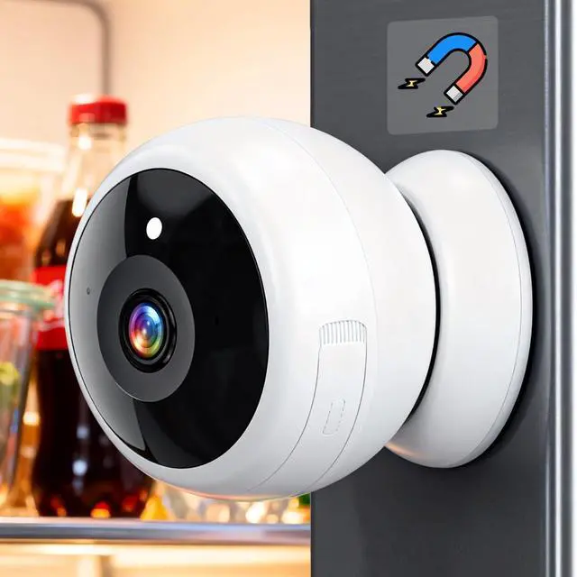 Alt view image 8 of 14 - Magnetic Security Camera Wireless - 2K HD Video, AI Motion Detection, Battery Powered, Ease of Setup, 2-Way Audio,IR Color Night Vision, Waterproof, Outdoor & Indoor Surveillance