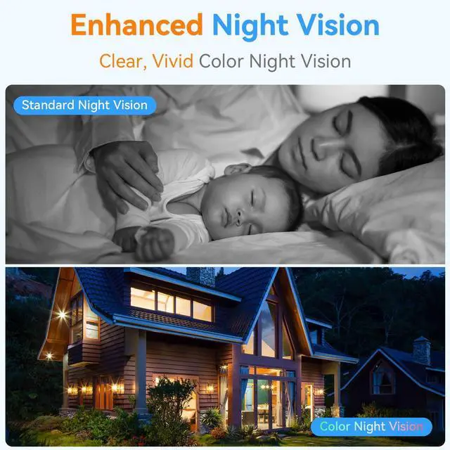Alt view image 12 of 14 - Magnetic Security Camera Wireless - 2K HD Video, AI Motion Detection, Battery Powered, Ease of Setup, 2-Way Audio,IR Color Night Vision, Waterproof, Outdoor & Indoor Surveillance