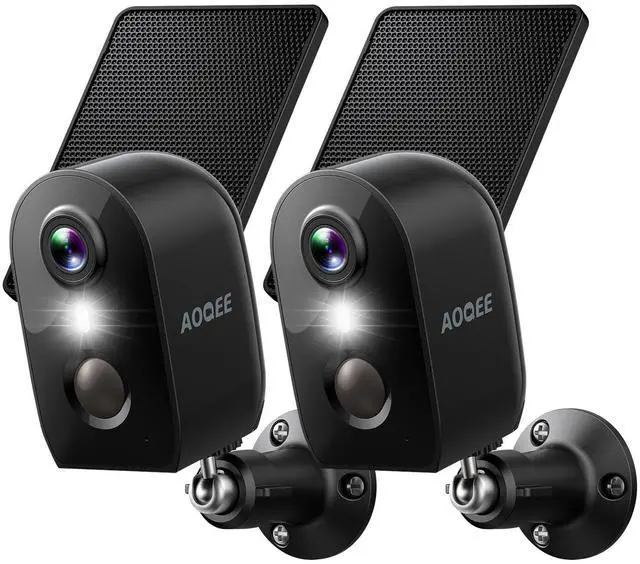 Alt view image 8 of 14 - Cameras for Home Security-2.4Ghz WiFi Security Cameras Wireless Outdoor, Battery Powered with Solar Panel, Color Night Vision, AI Motion Detection, SD Card/Cloud Storage, Work with Alexa, Y8 2P