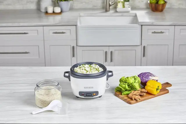 Alt view image 9 of 14 - 16-Cup Rice Cooker, RC516, 8-Cup Uncooked Rice, Steaming Basket, Removable Non-Stick Bowl, One Touch