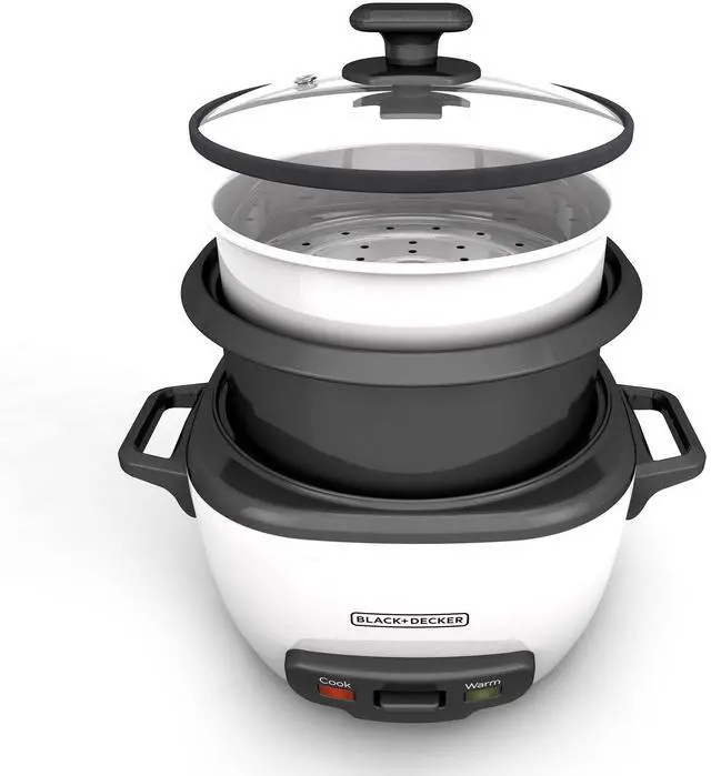 Alt view image 13 of 14 - 16-Cup Rice Cooker, RC516, 8-Cup Uncooked Rice, Steaming Basket, Removable Non-Stick Bowl, One Touch
