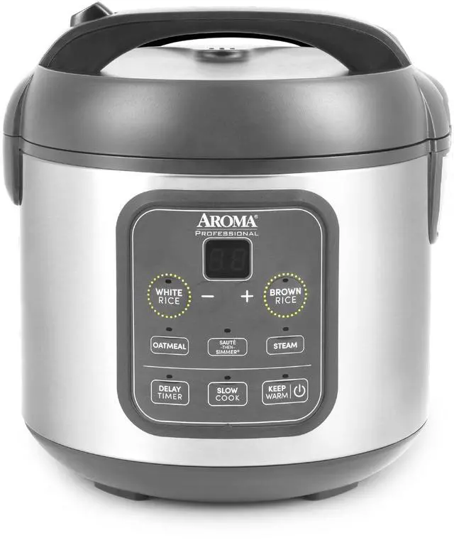 Alt view image 8 of 14 - Professional Digital Rice Cooker, Multicooker, 4-Cup (Uncooked) / 8-Cup (Cooked), Steamer, Slow Cooker, Grain Cooker, 2Qt, Stainless Steel Exterior, ARC-994SG
