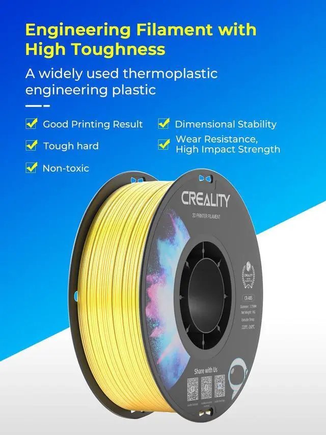 Alt view image 9 of 14 - 2 kg Black & White ABS Filament 1.75mm, 3D Printer Filament Bundle, Excellent Resistance, Odorless Non-Toxic, Stability, Tough (Black & White)
