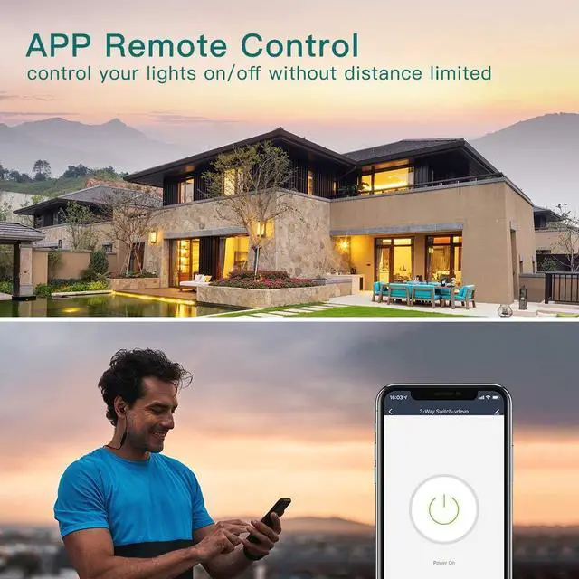 Alt view image 13 of 14 - 3 Way Smart Switch 4 Pack, Neutral Wire Required, 2.4GHz WiFi Smart Light Switch Works with Alexa and Google Home, Remote Control, FCC Certified, No Hub Required