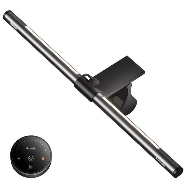 Alt view image 8 of 14 - Computer Monitor Light Bar with Remote, Eye-Care Monitor Light Backlight Desk Lamp for Home Office Gaming, Stepless Dimming Brightness and Color Temperature, No Screen Glare, Gray