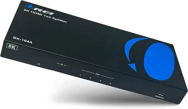 Alt view image 8 of 14 - 8K HDMI Splitter 1 in 4 Out, 1 x 4 Duplicate/Mirro Screen with Audio Extractor UltraHD Supports Upto 4K @ 120Hz IR EDID HDCP 2.3 for PS5, Xbox, NVIDIA (BK-104A)