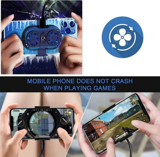 Alt view image 12 of 14 - Phone Cooler, Cellphone Radiator with Dual Semi-Conductor Cooling Chip, Mobile Phones with a Width of 6 to 8 cm for Tiktok Live Streaming, Outdoor Vlog, Mobile Gaming.