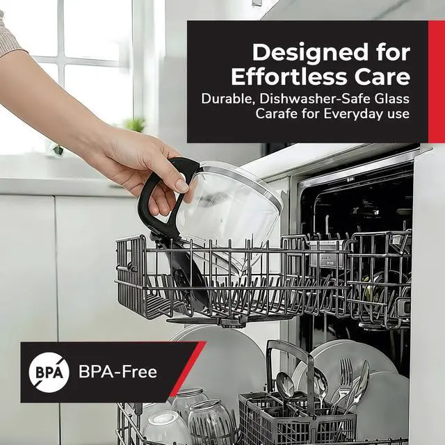 Alt view image 13 of 14 - 12-Cup Drip Coffee Maker - Borosilicate Carafe, Auto-Off, Reusable Filter, Anti-Drip, Keep-Warm Function, Clear Water Level Window Coffee Machine, Kitchen Essentials & Accessories