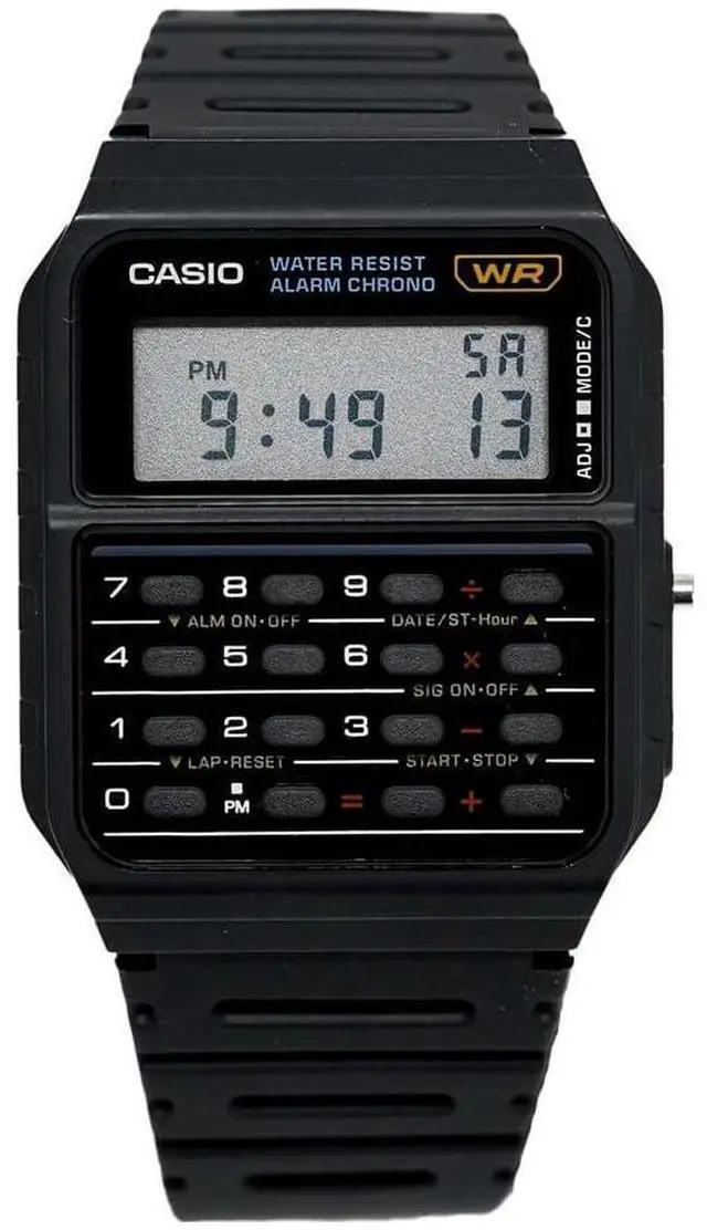 Alt view image 2 of 2 - Men's Vintage CA-53W-1CR Calculator Watch