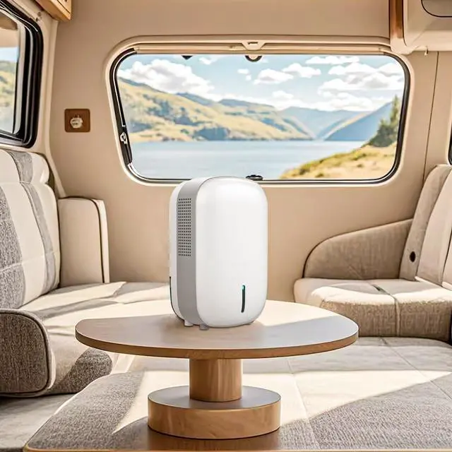 Alt view image 14 of 14 - Mini Dehumidifier for Small Bathroom. Quiet. Auto Shut-OFF. Power Off Memory. Electric Dehumidifier for Small Space. Good for Bathroom Basement Bedroom Closet Safe Pantry RV Camper Yacht