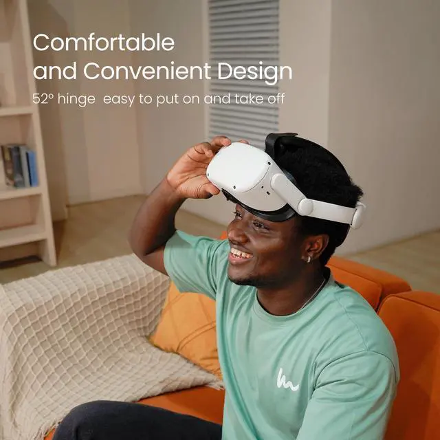 Alt view image 10 of 14 - K2 Comfort Head Strap Accessories Compatible with Oculus/Meta Quest 2, Elite Strap Replacement for Enhanced Support of VR Headset, NOT for Meta Quest 3/3S
