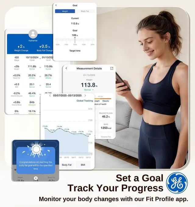 Alt view image 12 of 14 - Smart Scale for Body Weight: Body Fat, BMI, Digital Bathroom Scale - 14 Body Composition Analyzer Health Monitor, Highly Accurate Bluetooth Weighing Scale with App 400 lb, 11 Inch