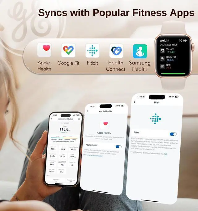 Alt view image 13 of 14 - Smart Scale for Body Weight: Body Fat, BMI, Digital Bathroom Scale - 14 Body Composition Analyzer Health Monitor, Highly Accurate Bluetooth Weighing Scale with App 400 lb, 11 Inch