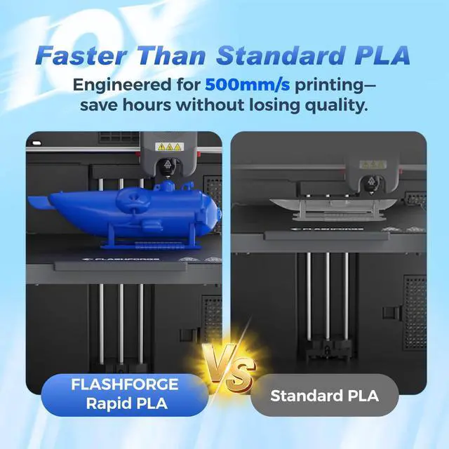 Alt view image 10 of 14 - Rapid PLA 1.75mm Rainbow Candy, 500mm/s High Speed Printing, 3D Printer Filament 1kg Spool, Dimensional Accuracy +/- 0.02mm, Enjoy Exceptional Print Quality