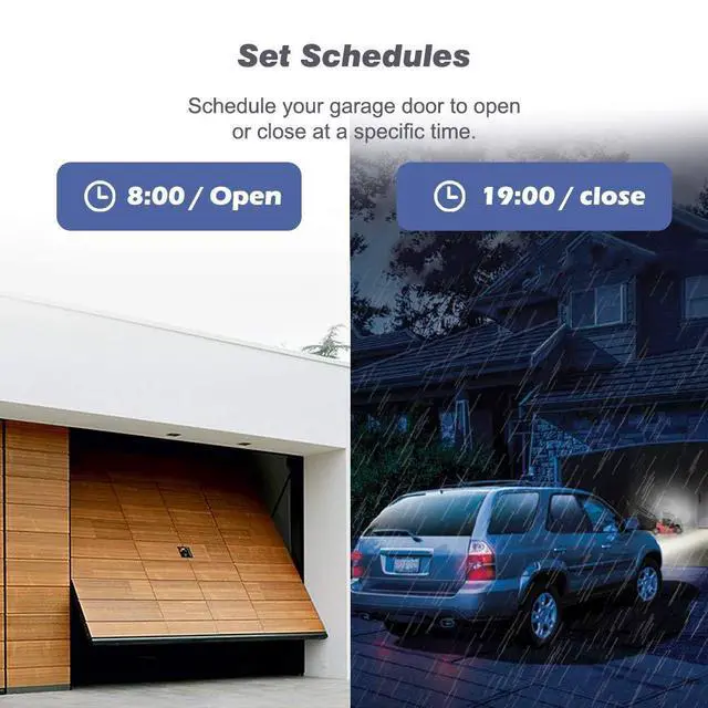 Alt view image 14 of 14 - Smart Garage Door Opener Remote (2nd Gen), Universal Wi-Fi Garage Door Controller, wirling-Free, APP Control, Compatible with Alexa, Google Assistant, Siri, No Hub Needed