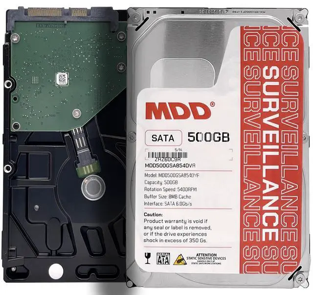 Alt view image 6 of 10 - 500GB 5900RPM 16MB Cache SATA 3.0Gb/s 3.5-inch Surveillance Hard Drive - 3 Year Warranty