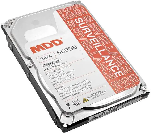 Alt view image 7 of 10 - 500GB 5900RPM 16MB Cache SATA 3.0Gb/s 3.5-inch Surveillance Hard Drive - 3 Year Warranty