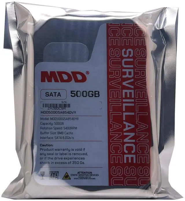 Alt view image 9 of 10 - 500GB 5900RPM 16MB Cache SATA 3.0Gb/s 3.5-inch Surveillance Hard Drive - 3 Year Warranty