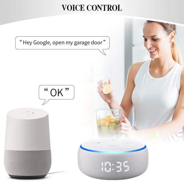 Alt view image 10 of 14 - Smart WiFi Garage Door Opener Remote,Work with Amazon Alexa,Google Assistant,Siri,iPhone, Android,Open and Close Garage Door from Anywhere,Only 2.4GHZ,No Hub Needed