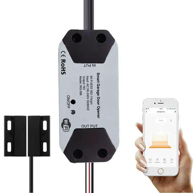 Alt view image 8 of 14 - Tuya Smart WiFi Switch Garage Door Opener Controller Compatible with Alexa Echo Google Home SmartLife/Tuya APP Control No Hub Required