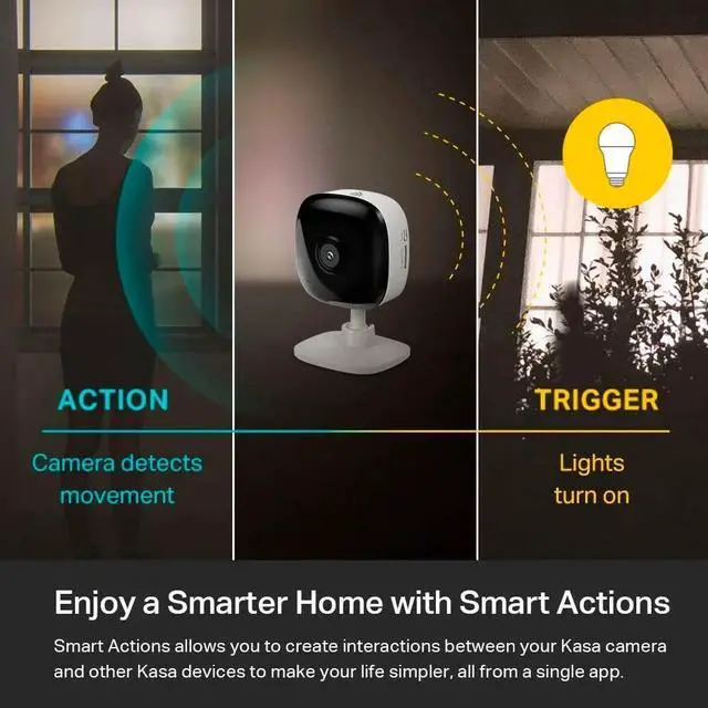 Alt view image 8 of 8 - 1080p Indoor Wired Security Camera - Works as a Baby Monitor & Pet Camera, Motion Detection & Tracking, 2-Way Audio, Night Vision, Subscription-Free Local Storage or Optional Cloud, EC60