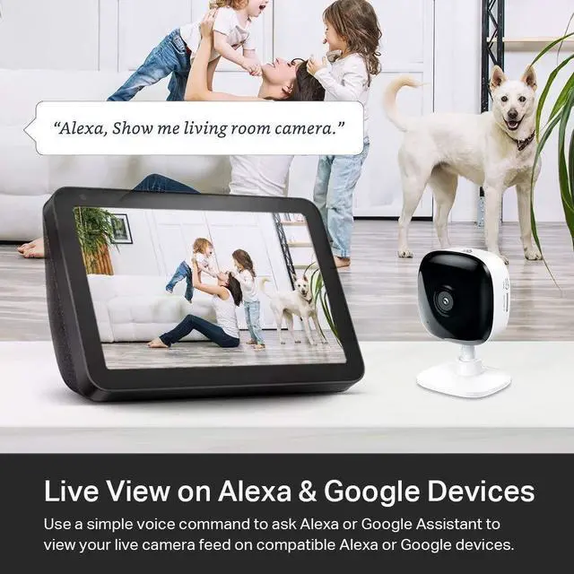 Alt view image 7 of 8 - 1080p Indoor Wired Security Camera - Works as a Baby Monitor & Pet Camera, Motion Detection & Tracking, 2-Way Audio, Night Vision, Subscription-Free Local Storage or Optional Cloud, EC60