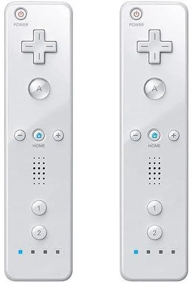 Alt view image 8 of 14 - MOOGOLE 2 Pack Remote Controller for Nintendo Wii/Wii U, with Silicone Case and Wrist Strap