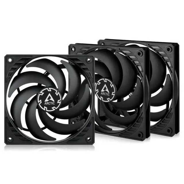 Alt view image 8 of 14 - P12 Slim PWM PST (3 Pack) - PC Fans, 120mm Case Fan with PWM Sharing Technology (PST), Pressure-optimised, Quiet Motor, Computer, Extra Slim, 3002100 RPM - Black