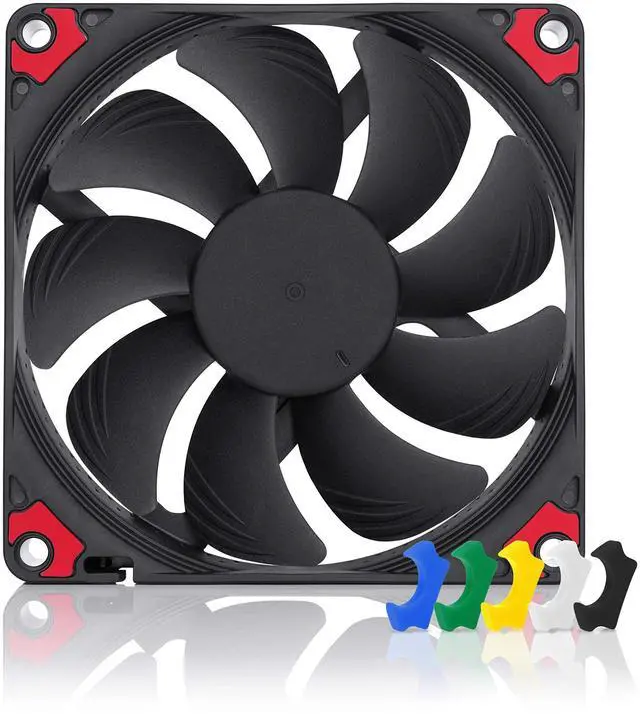 Alt view image 8 of 14 - NF-A9x14 HS-PWM chromax.Black.swap, Premium Quiet Slim Fan, 4-Pin (92x14mm, Black)