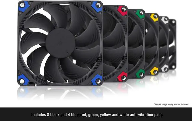 Alt view image 11 of 14 - NF-A9x14 HS-PWM chromax.Black.swap, Premium Quiet Slim Fan, 4-Pin (92x14mm, Black)
