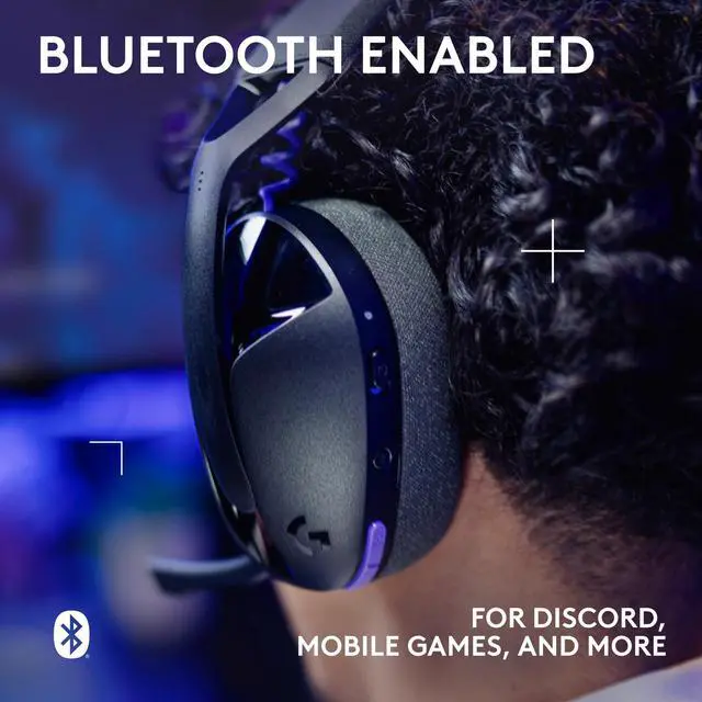 Alt view image 12 of 14 - G321 Lightspeed Wireless Bluetooth Gaming Headset, Dynamic Comfort and fit, 16 kHz Boom mic, 20+ hrs Battery, PC, PS4, PS5, Nintendo Switch, Mobile - Black