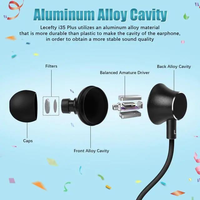 Alt view image 9 of 14 - Neckband Bluetooth Headphones, 200H Extra Long Playtime Wireless Stereo Neckband Earbuds with Microphone, Waterproof Balanced Armature Drivers in Ear Headset for Sports/Workout (Cyan Green)