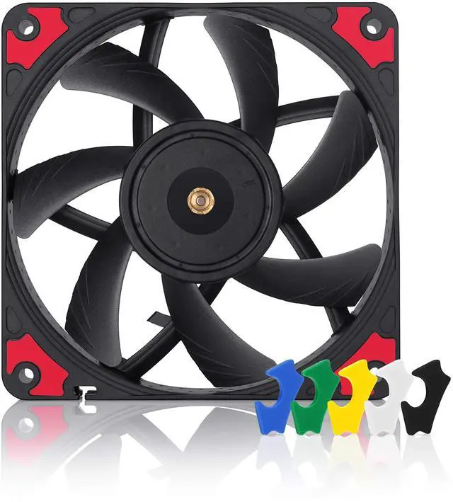 Alt view image 7 of 12 - NF-A12x15 PWM chromax.Black.swap, Premium Quiet Slim Fan, 4-Pin (120x15mm, Black)