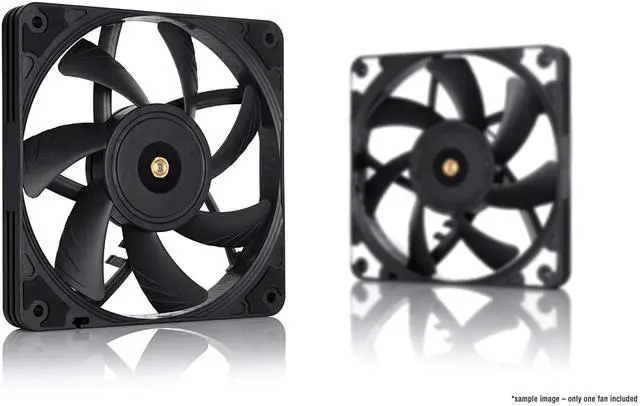 Alt view image 12 of 12 - NF-A12x15 PWM chromax.Black.swap, Premium Quiet Slim Fan, 4-Pin (120x15mm, Black)