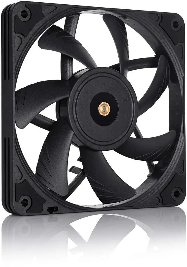Alt view image 8 of 12 - NF-A12x15 PWM chromax.Black.swap, Premium Quiet Slim Fan, 4-Pin (120x15mm, Black)