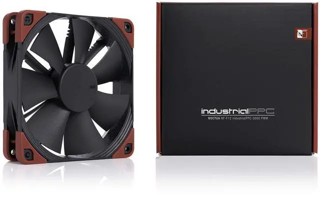 Alt view image 12 of 14 - NF-F12 iPPC 3000 PWM, Heavy Duty Cooling Fan, 4-Pin, 3000 RPM (120mm, Black)