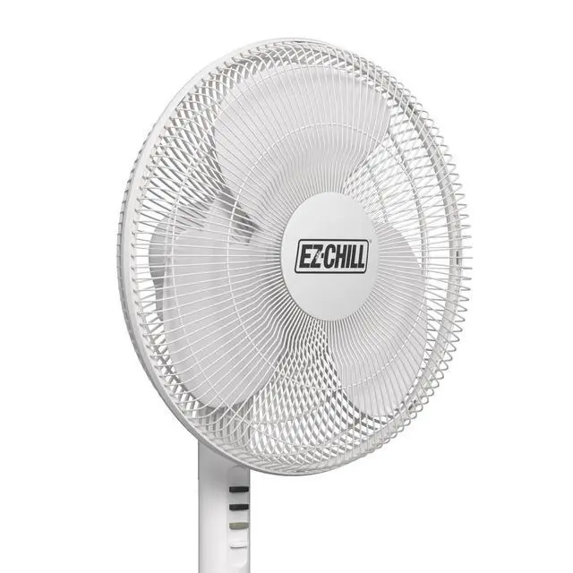 Alt view image 12 of 14 - 16 Oscillating Pedestal Fan, 3-speed Options, 90-Degree Oscillating Head, Adjustable Height and Tilt, Powerful Air Flow, White, MTSP15-16AZ