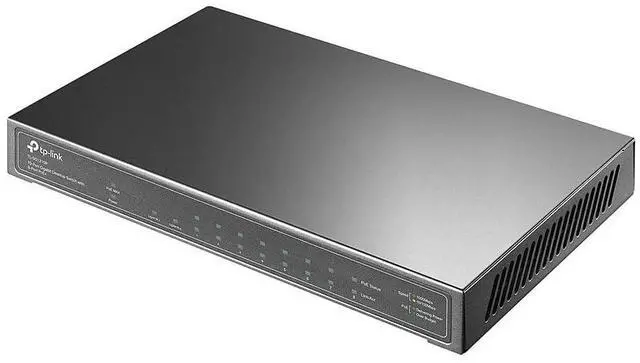 Alt view image 2 of 3 - 8 Port Gigabit PoE Switch | 8 PoE+ Ports @63W, w/ 1 Uplink Gigabit Port + 1 SFP Slot | Desktop/Wall-Mount | Plug & Play | Limited Lifetime Protection | Traffic Optimization (TL-SG1210P)
