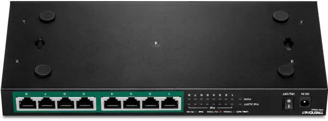 Alt view image 4 of 5 - 8-Port Gigabit PoE+ Switch, 120W PoE Power Budget, 16Gbps Switching Capacity, IEEE 802.1p QoS, DSCP Pass-Through Support, Fanless, Wall Mountable, Lifetime Protection, Black, TPE-TG84