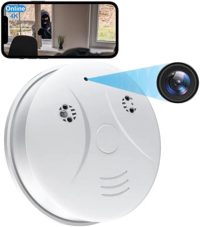 Main image of HD 1080P Spy Camera Hidden Cameras Smoke Detector,WiFi Mini Small Nanny Cam with Motion Detection, Indoor Wireless Surveillance for Home Security/Office with app, No Audio