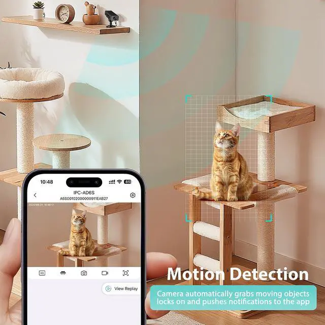 Alt view image 3 of 7 - Mini Camera, PIR Nanny Cam for Home | Motion Detection Without WiFi, Free 1-Year Cloud Storage, 4K HD Day & Night Recording Smart Mini Camera for Home/Baby/Pet (1, USB) (Black)