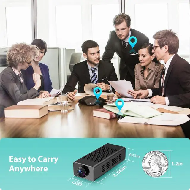 Alt view image 5 of 7 - Mini Camera, PIR Nanny Cam for Home | Motion Detection Without WiFi, Free 1-Year Cloud Storage, 4K HD Day & Night Recording Smart Mini Camera for Home/Baby/Pet (1, USB) (Black)