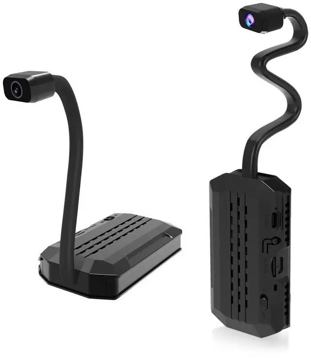 Main image of 4K Mini Goose-Neck 4G LTE Cellular Security Camera with SIM Card, No WiFi Required, Color Night Vision, Magnetic Mount, 60-Day Standby Life, AI Motion Detection (W-07)