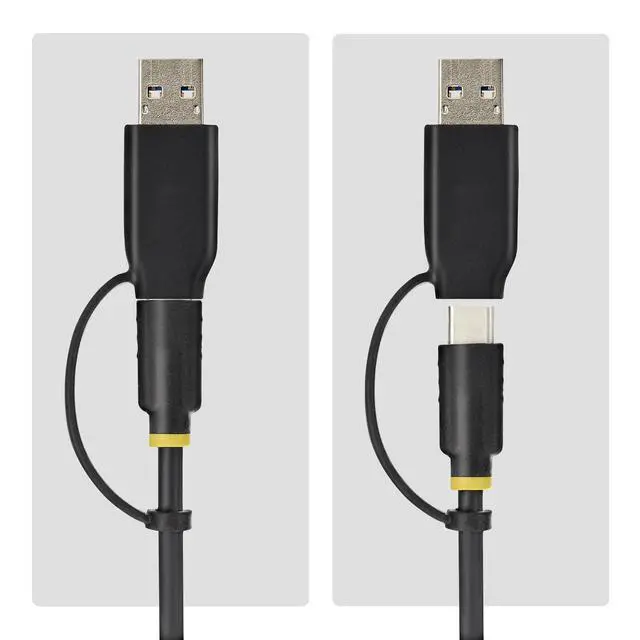 Alt view image 3 of 6 - USB-C/USB-A to M.2 NVMe Dock Adapter, 10Gbps, Tool-Free External M.2 NVMe SSD Reader, B+M/M-Key